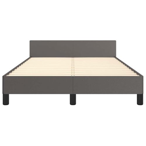 Cadre De Lit Avec Tête De Lit Sans Matelas Gris 120x200 Cm