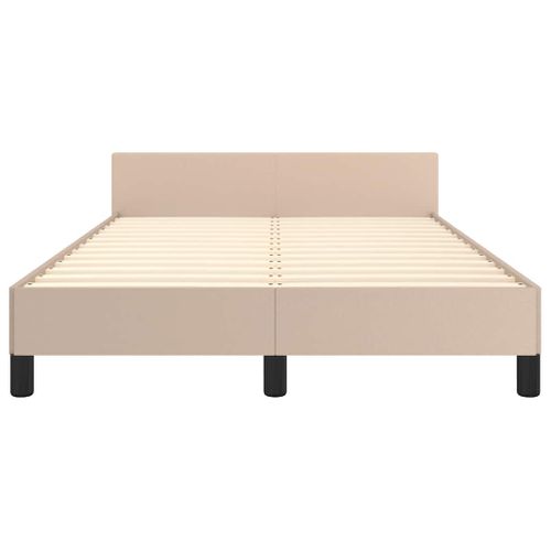 Cadre De Lit Avec Tête De Lit Sans Matelas Cappuccino 120x200cm