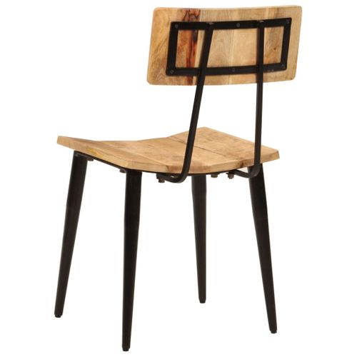 Chaises à Manger Lot De 2 44x40x80 Cm Bois De Manguier Solide