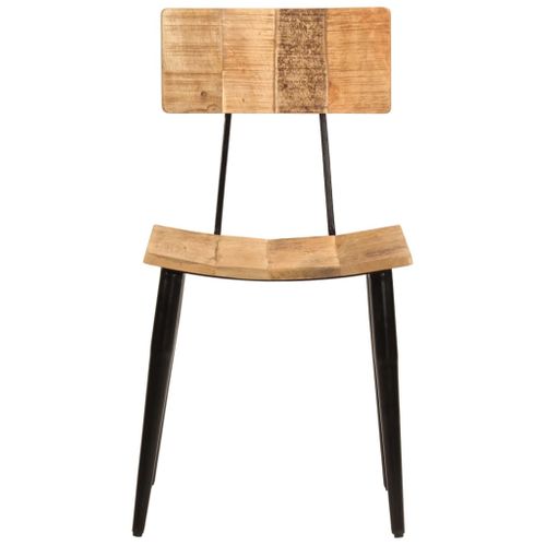 Chaises à Manger Lot De 2 44x40x80 Cm Bois De Manguier Solide