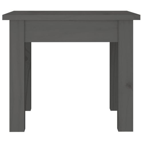 Table Basse Gris 35x35x30 Cm Bois Massif De Pin