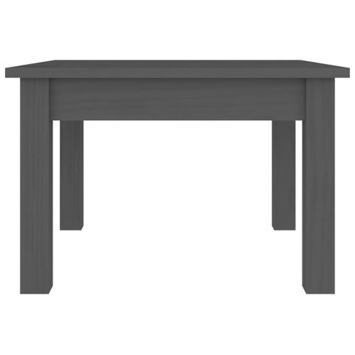 Table Basse Gris 45x45x30 Cm Bois Massif De Pin