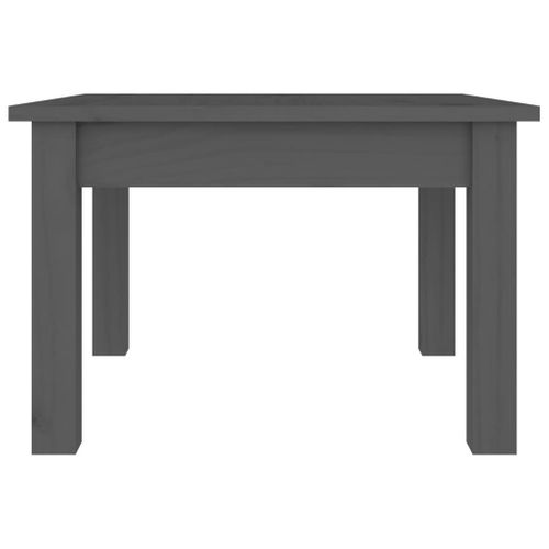 Table Basse Gris 45x45x30 Cm Bois Massif De Pin