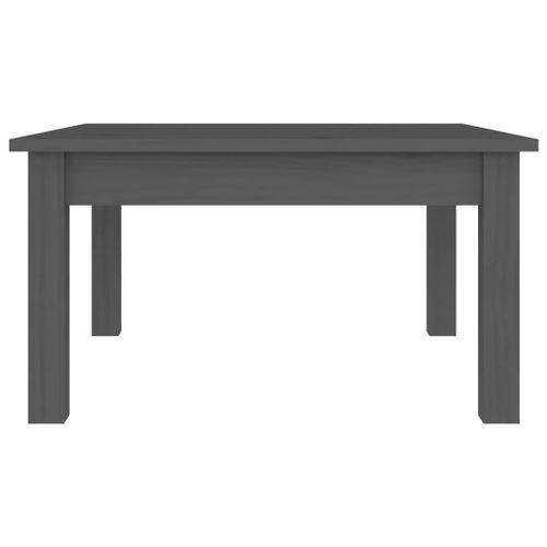 Table Basse Gris 55x55x30 Cm Bois Massif De Pin