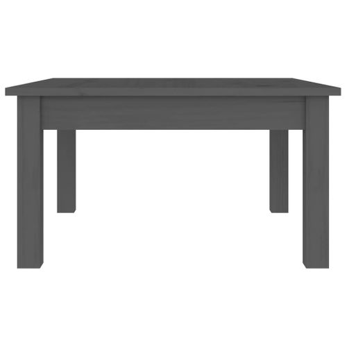 Table Basse Gris 55x55x30 Cm Bois Massif De Pin