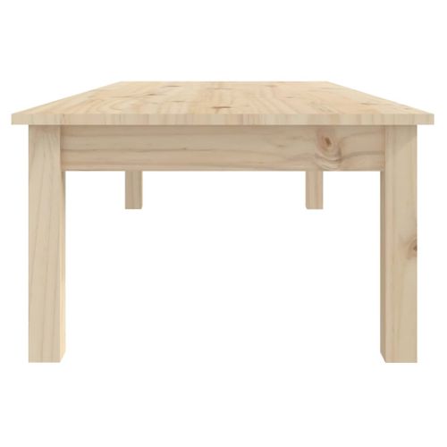 Table Basse 110x50x30 Cm Bois Massif De Pin