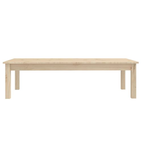 Table Basse 110x50x30 Cm Bois Massif De Pin