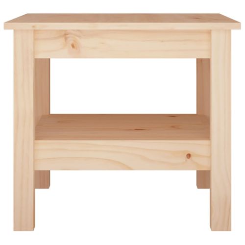 Table Basse 45x45x40 Cm En Bois De Pin Massif
