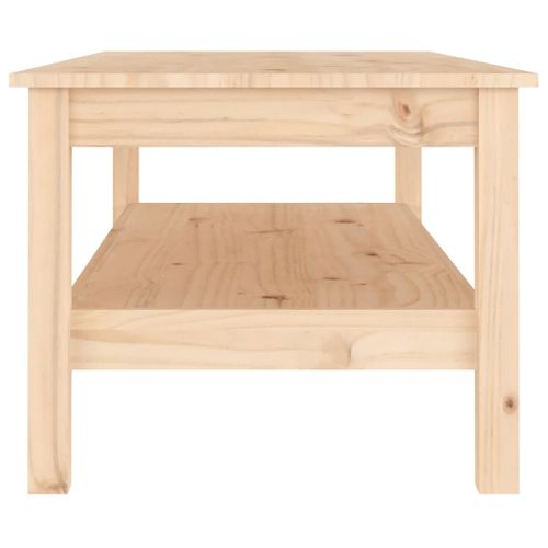 Table Basse 110x50x40 Cm Bois Massif De Pin