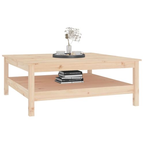 Table Basse 100x100x40 Cm Bois De Pin Massif