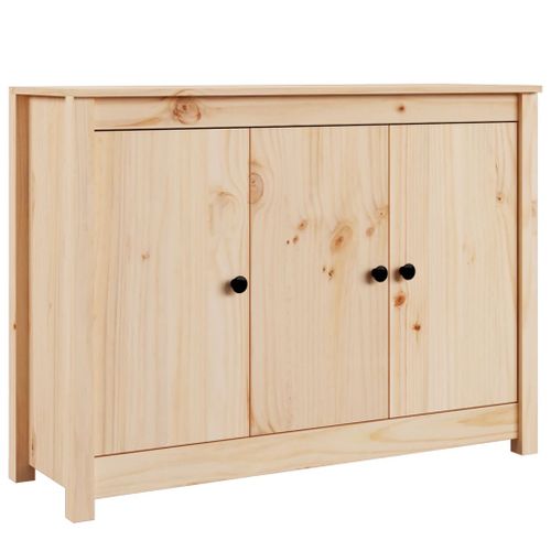 Buffet 100x35x74 Cm Bois Massif De Pin