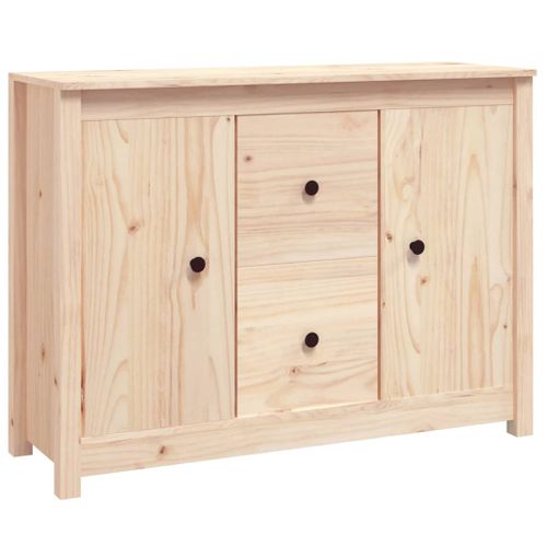 Buffet 100x35x74 Cm Bois Massif De Pin