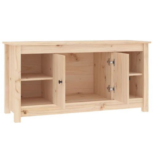 Meuble TV 103x36,5x52 Cm Bois De Pin Massif