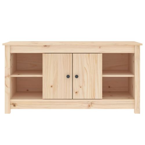 Meuble TV 103x36,5x52 Cm Bois De Pin Massif