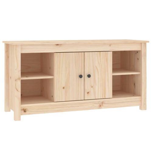 Meuble TV 103x36,5x52 Cm Bois De Pin Massif