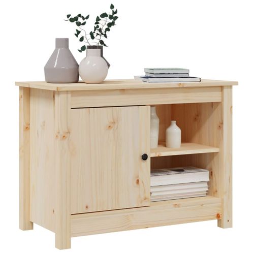 Meuble TV 70x36,5x52 Cm Bois De Pin Massif