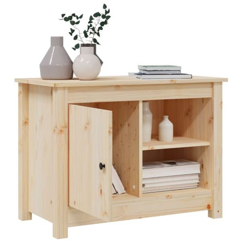 Meuble TV 70x36,5x52 Cm Bois De Pin Massif