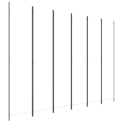 Cloison De Séparation Pliable à 6 Panneaux En Tissu Blanc 300 X 220 Cm