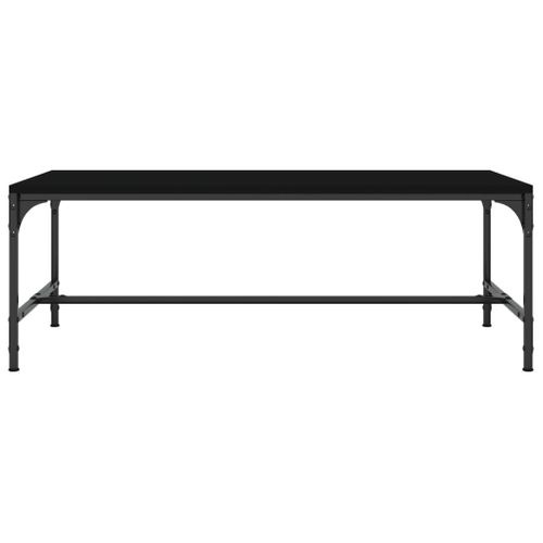 Table Basse Noir 100x50x35 Cm Bois Contreplaqué