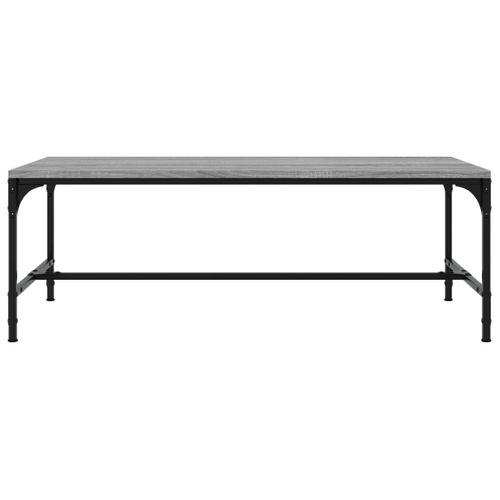 Table Basse Sonoma Gris 80x50x35 Cm Bois Contreplaqué