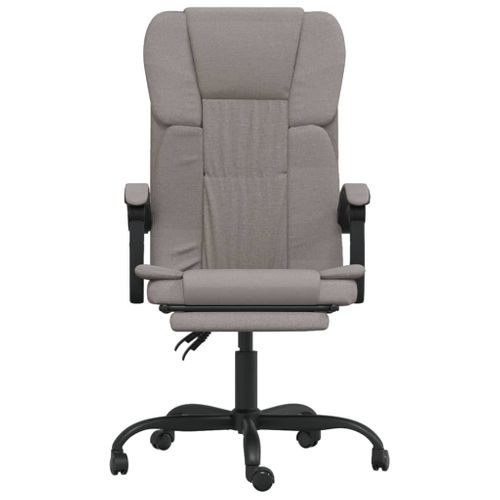 Fauteuil Inclinable De Bureau Taupe Tissu