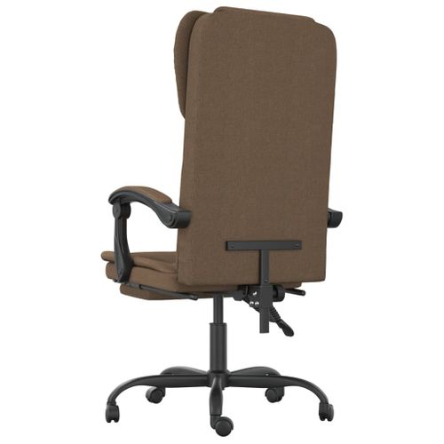 Fauteuil Inclinable De Bureau Marron Tissu