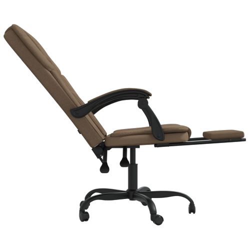 Fauteuil Inclinable De Bureau Marron Tissu
