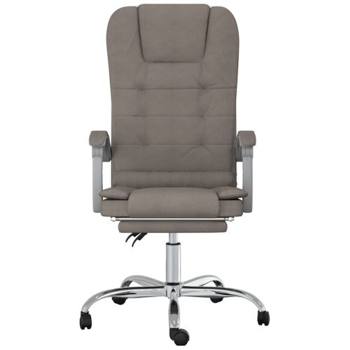 Fauteuil De Massage Inclinable De Bureau Taupe Tissu