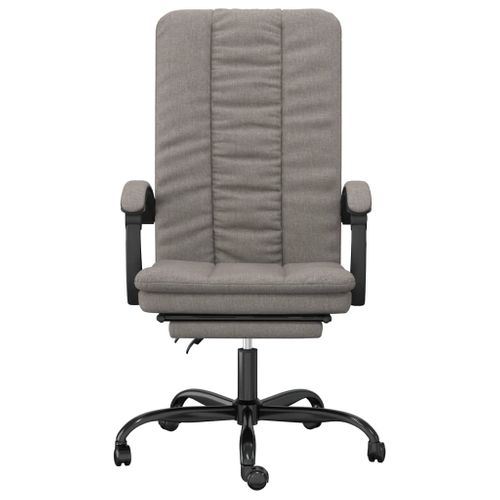 Fauteuil Inclinable De Bureau Taupe Tissu