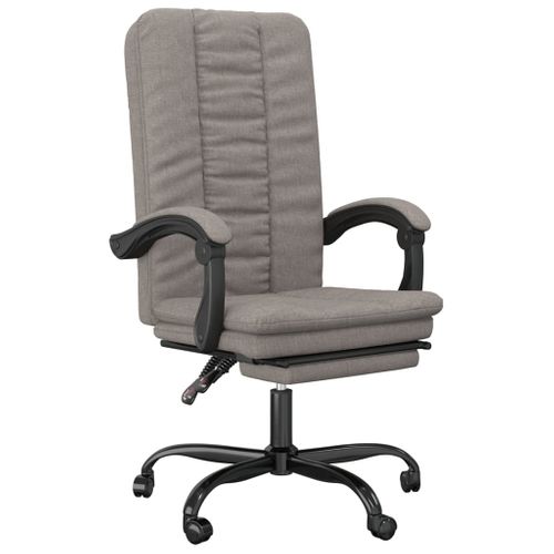 Fauteuil Inclinable De Bureau Taupe Tissu