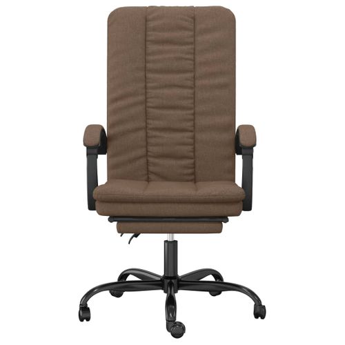 Fauteuil Inclinable De Bureau Marron Tissu
