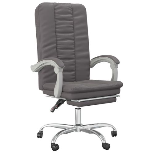 Fauteuil Inclinable De Bureau Gris Similicuir