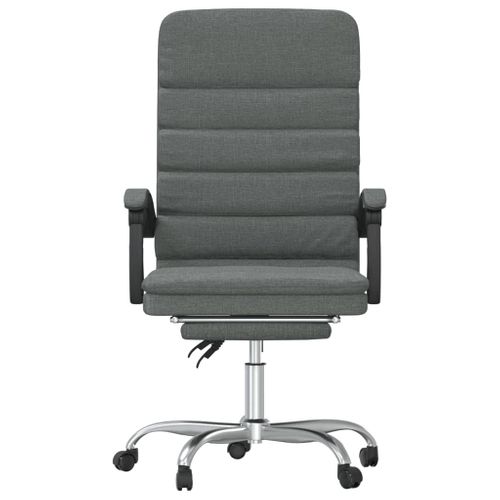 Fauteuil De Massage Inclinable De Bureau Gris Foncé Tissu