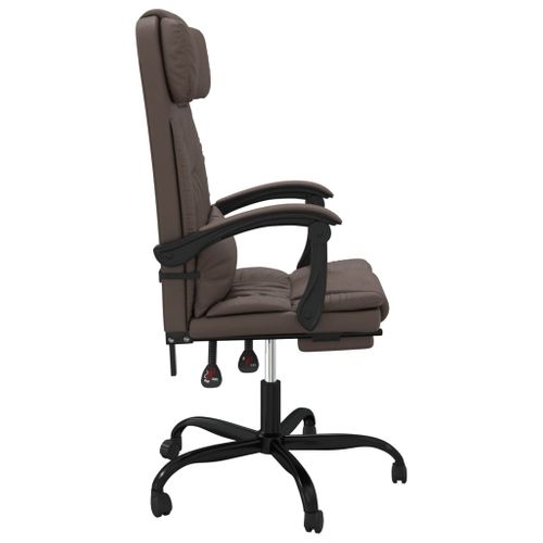 Fauteuil Inclinable De Bureau Marron Simili