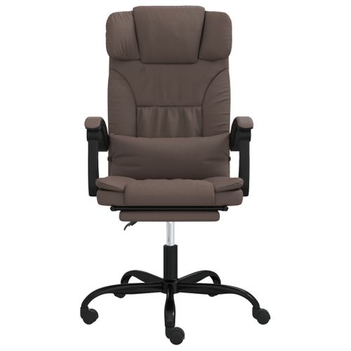 Fauteuil Inclinable De Bureau Marron Simili