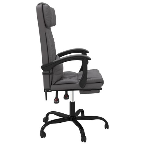 Fauteuil Inclinable De Bureau Gris Simili
