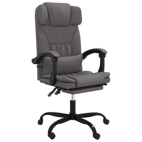 Fauteuil Inclinable De Bureau Gris Simili