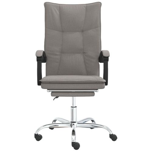Fauteuil Inclinable De Bureau Taupe Tissu