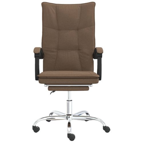 Fauteuil Inclinable De Bureau Marron Tissu