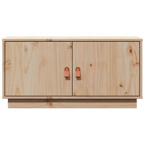 Meuble TV 80x34x40 Cm Bois De Pin Massif