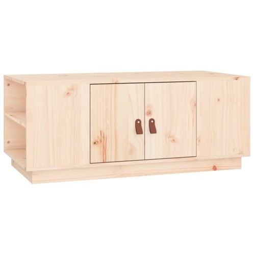 Table Basse 100x50x41 Cm Bois Massif De Pin