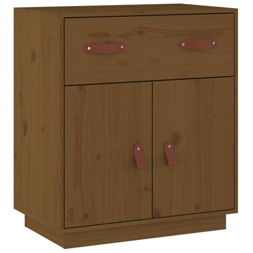 Buffet Marron Miel 65,5x40x75 Cm Bois Massif De Pin