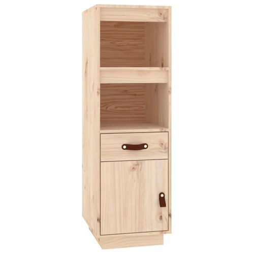 Buffet Haut 34x40x108,5 Cm Bois Massif De Pin