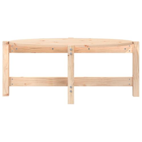 Table Basse 87x48x35 Cm Bois Massif De Pin