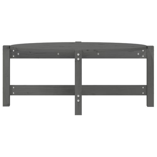 Table Basse Gris 87x48x35 Cm Bois Massif De Pin