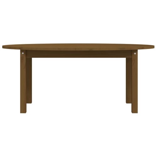 Table Basse Marron Miel 110x55x45 Cm Bois Massif De Pin