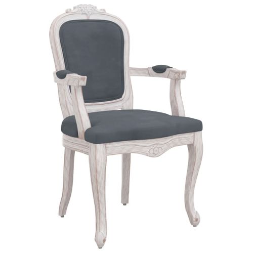 Chaises À Manger 2 PCs Gris Foncé 62x59,5x100,5 Cm Velours