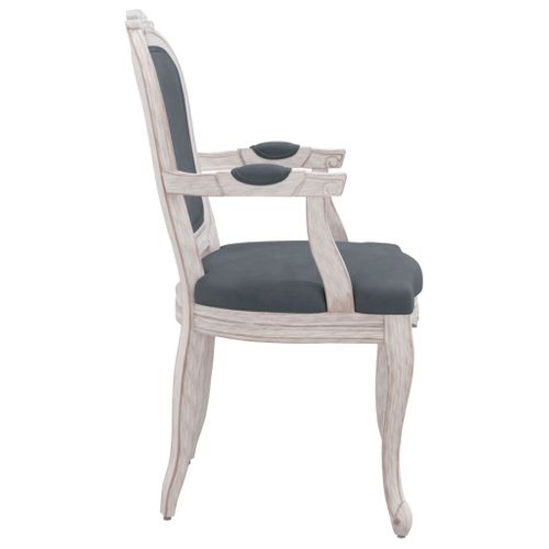 Chaises À Manger 2 PCs Gris Foncé 62x59,5x100,5 Cm Velours
