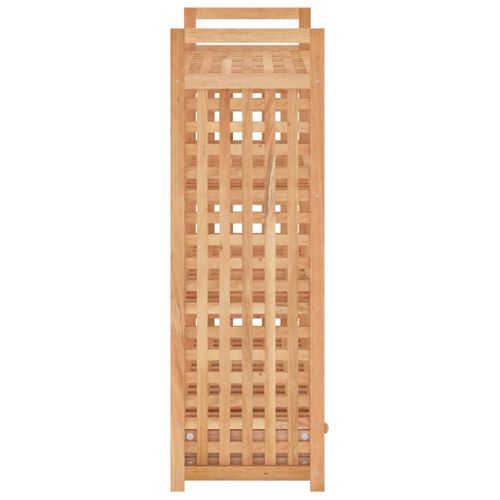 Meuble à Chaussures Avec Tiroir 70x27x81cm Bois Massif De Noyer