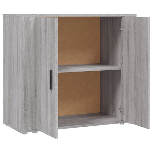 Buffet Sonoma Gris 80x33x70 Cm Bois Contreplaqué